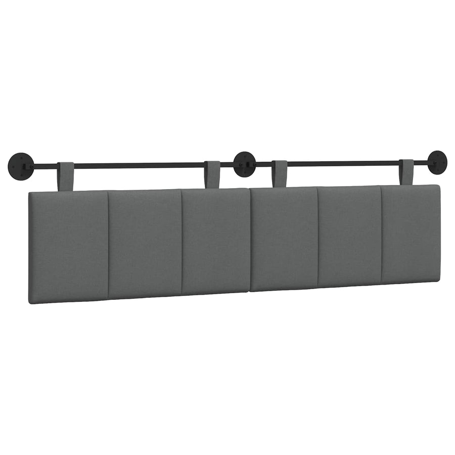 Hangend Hoofdeinde Gestreept Donkergrijs 190 x 55 x 5 cm Stof