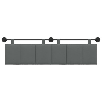 Hangend Hoofdeinde Gestreept Donkergrijs 190 x 55 x 5 cm Stof