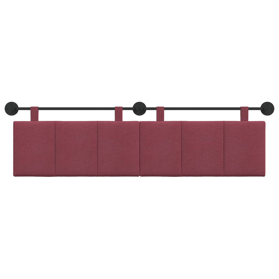 Hangend Hoofdeinde Wandgemonteerd Wijnrood 190 x 55 x 5 cm Stof