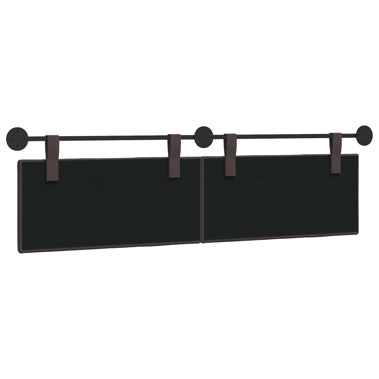 Hangend Hoofdeinde Gestreept Donkerbruin 190 x 55 x 5 cm Stof