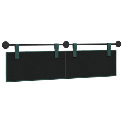 Hangend Hoofdeinde Gestreept Donkergroen 190 x 55 x 5 cm Stof