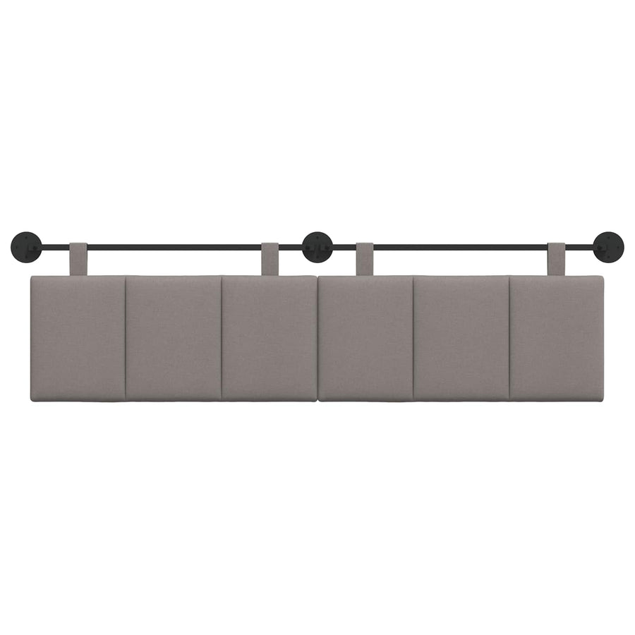 Hangend Hoofdeinde Wandgemonteerd Taupe 190 x 55 x 5 cm Stof