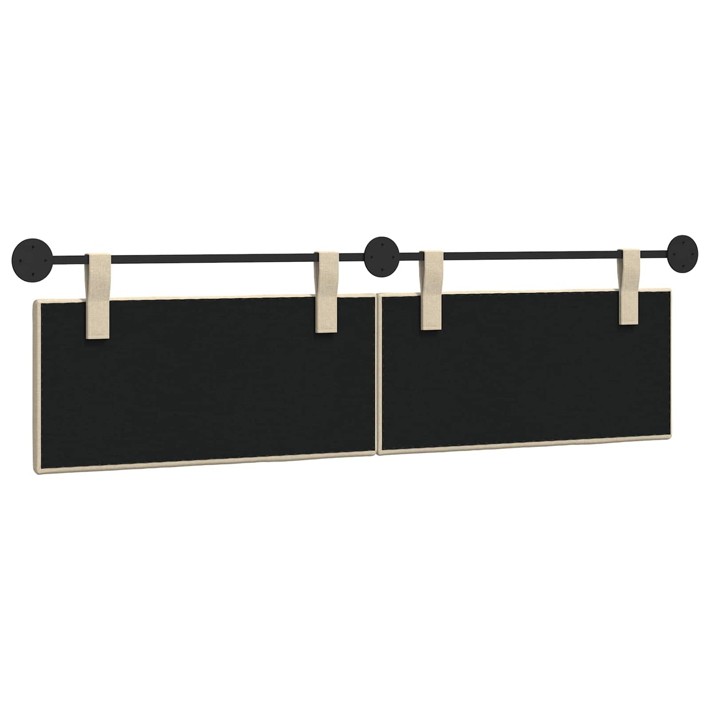 Hangend Hoofdeinde Wandgemonteerd Crème 190 x 55 x 5 cm Stof