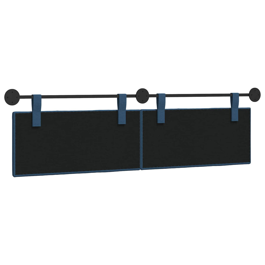 Hangend Hoofdeinde Wandgemonteerd Blauw 190 x 55 x 5 cm Stof