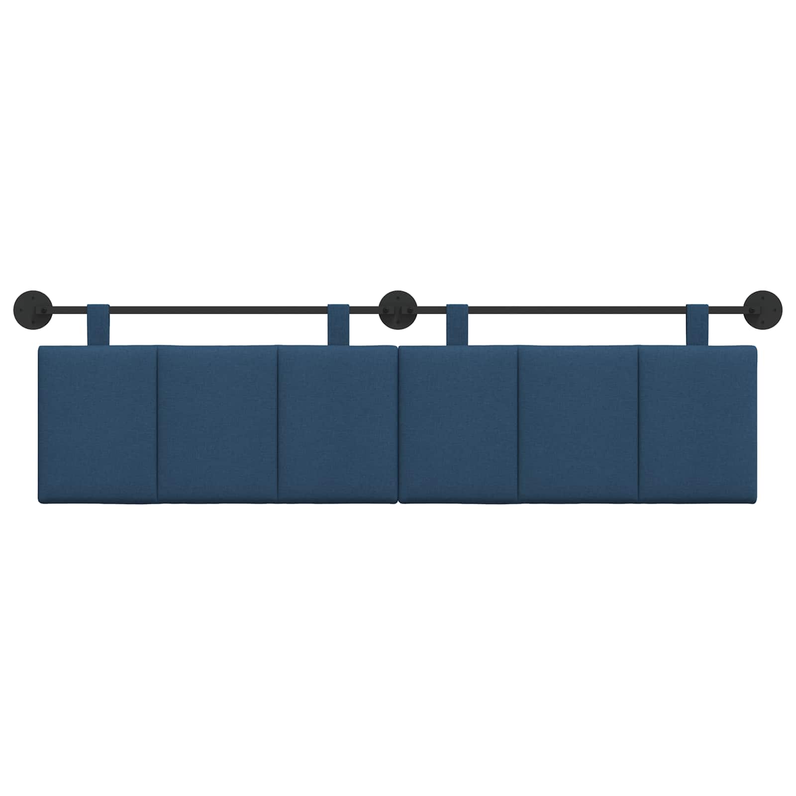 Hangend Hoofdeinde Wandgemonteerd Blauw 190 x 55 x 5 cm Stof