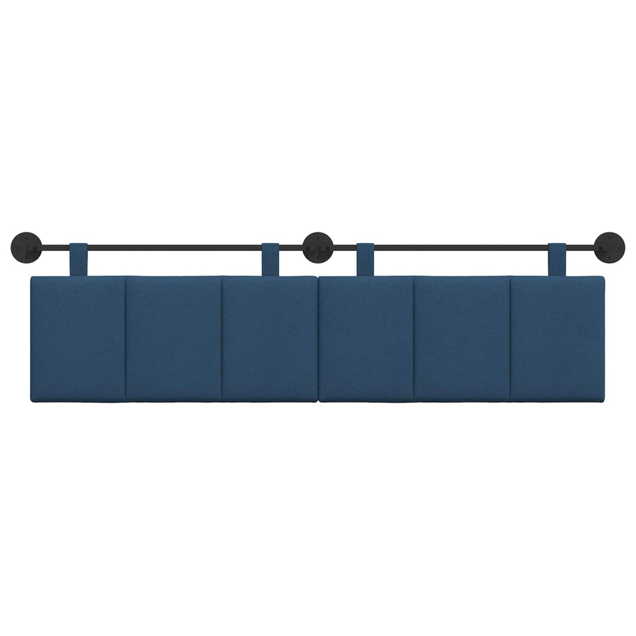 Hangend Hoofdeinde Wandgemonteerd Blauw 190 x 55 x 5 cm Stof