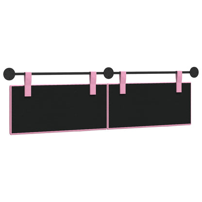 Hangend Hoofdeinde Wandgemonteerd Roze 190 x 55 x 5 cm Stof