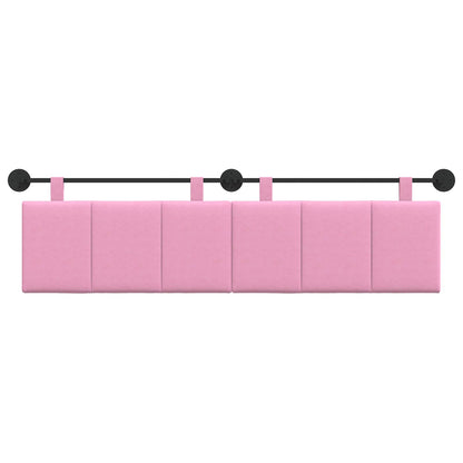 Hangend Hoofdeinde Wandgemonteerd Roze 190 x 55 x 5 cm Stof