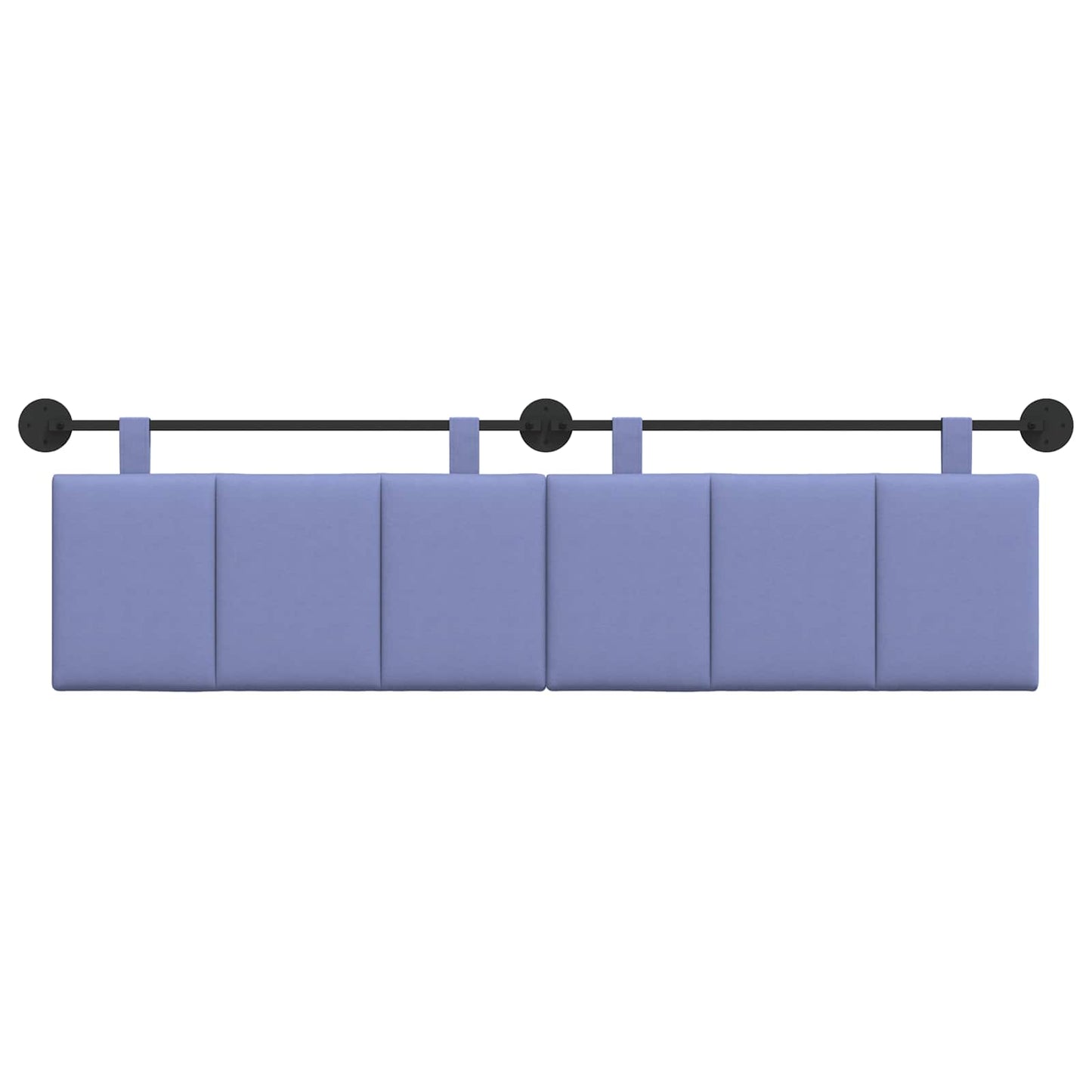 Hangend Hoofdeinde Gestreept Jeans Blauw 190 x 55 x 5 cm Stof