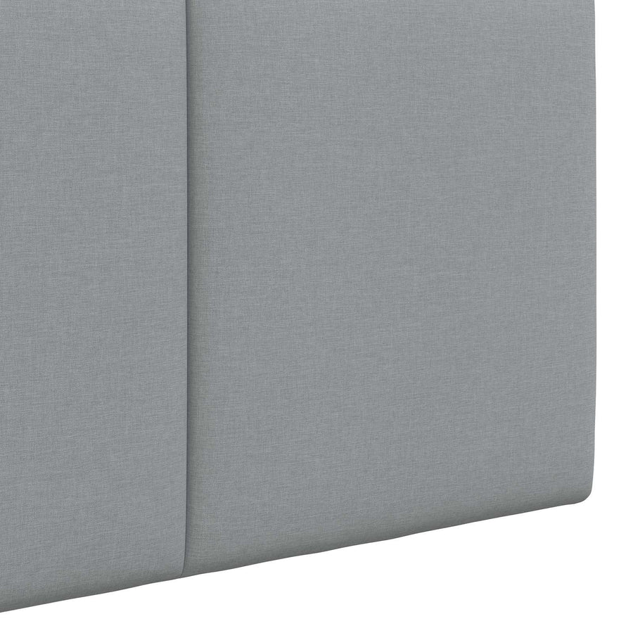 Hangend Hoofdeinde Gestreept Lichtgrijs 210 x 55 x 5 cm Stof