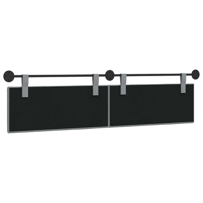 Hangend Hoofdeinde Gestreept Lichtgrijs 210 x 55 x 5 cm Stof