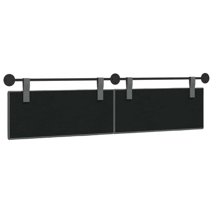 Hangend Hoofdeinde Gestreept Donkergrijs 210 x 55 x 5 cm Stof