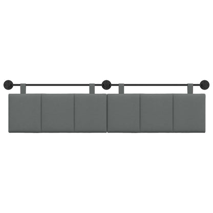 Hangend Hoofdeinde Gestreept Donkergrijs 210 x 55 x 5 cm Stof