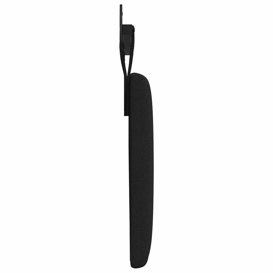 Hangend Hoofdeinde Wandgemonteerd Zwart 210 x 55 x 5 cm Stof