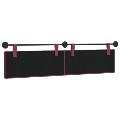 Hangend Hoofdeinde Wandgemonteerd Wijnrood 210 x 55 x 5 cm Stof