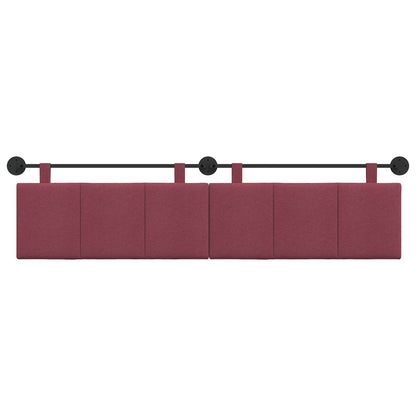 Hangend Hoofdeinde Wandgemonteerd Wijnrood 210 x 55 x 5 cm Stof