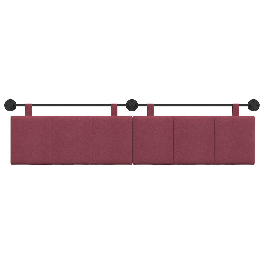 Hangend Hoofdeinde Wandgemonteerd Wijnrood 210 x 55 x 5 cm Stof