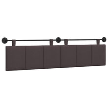 Hangend Hoofdeinde Gestreept Donkerbruin 210 x 55 x 5 cm Stof