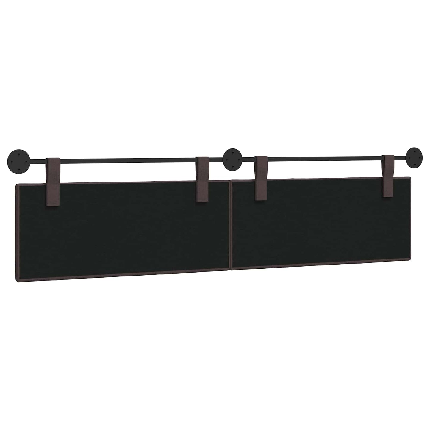 Hangend Hoofdeinde Gestreept Donkerbruin 210 x 55 x 5 cm Stof