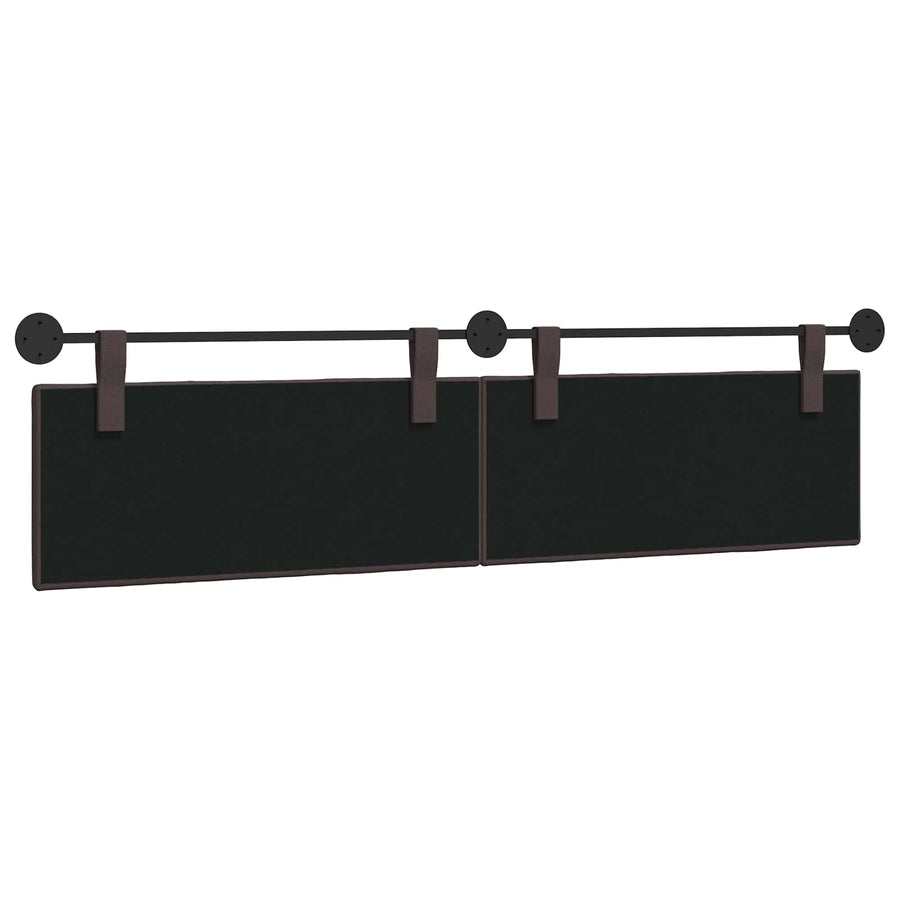 Hangend Hoofdeinde Gestreept Donkerbruin 210 x 55 x 5 cm Stof