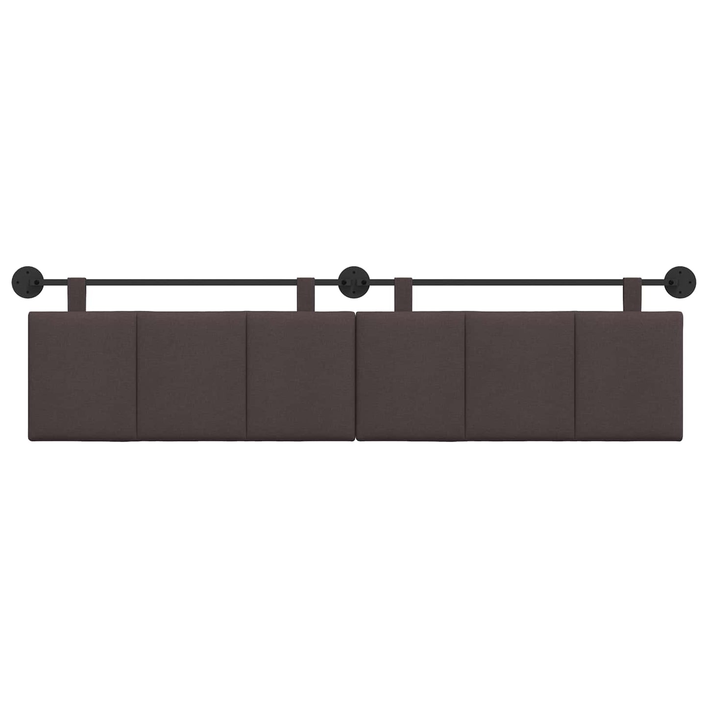 Hangend Hoofdeinde Gestreept Donkerbruin 210 x 55 x 5 cm Stof