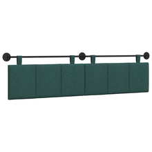Hangend Hoofdeinde Gestreept Donkergroen 210 x 55 x 5 cm Stof