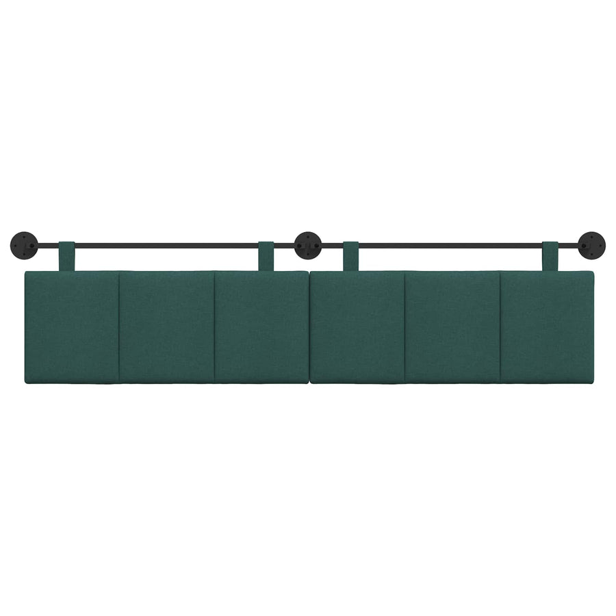 Hangend Hoofdeinde Gestreept Donkergroen 210 x 55 x 5 cm Stof