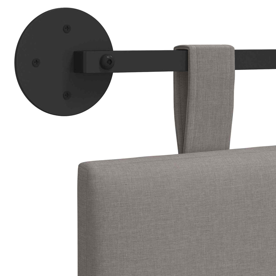 Hangend Hoofdeinde Wandgemonteerd Taupe 210 x 55 x 5 cm Stof