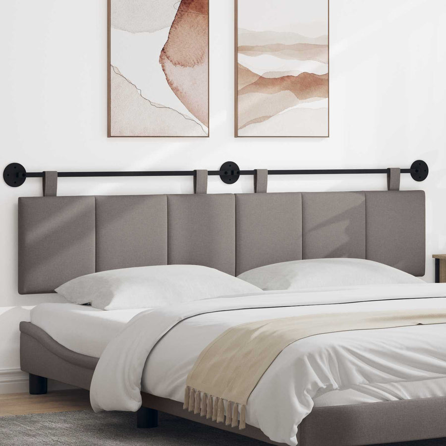 Hangend Hoofdeinde Wandgemonteerd Taupe 210 x 55 x 5 cm Stof