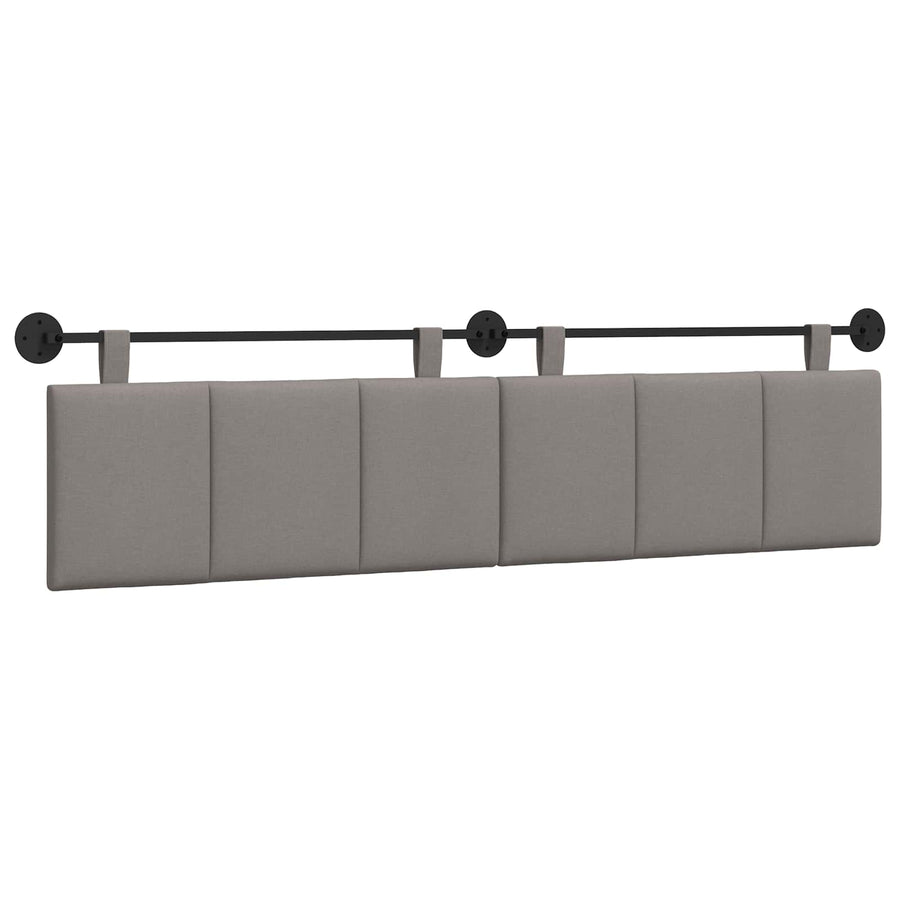 Hangend Hoofdeinde Wandgemonteerd Taupe 210 x 55 x 5 cm Stof