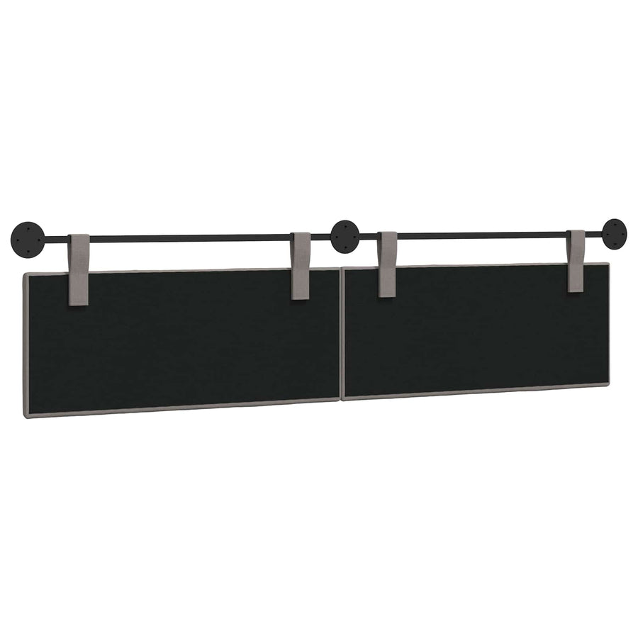 Hangend Hoofdeinde Wandgemonteerd Taupe 210 x 55 x 5 cm Stof