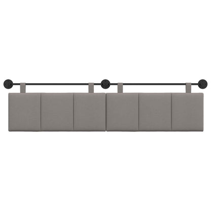 Hangend Hoofdeinde Wandgemonteerd Taupe 210 x 55 x 5 cm Stof