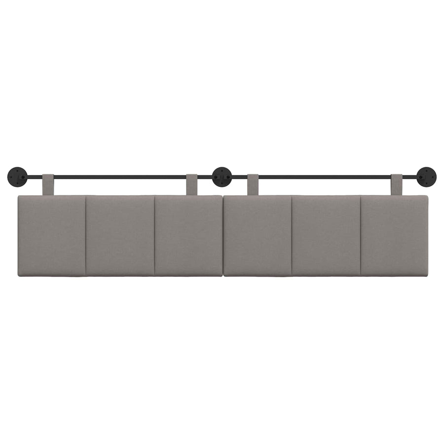 Hangend Hoofdeinde Wandgemonteerd Taupe 210 x 55 x 5 cm Stof