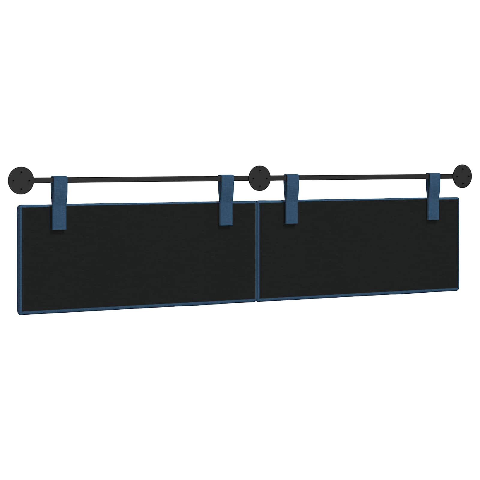 Hangend Hoofdeinde Wandgemonteerd Blauw 210 x 55 x 5 cm Stof