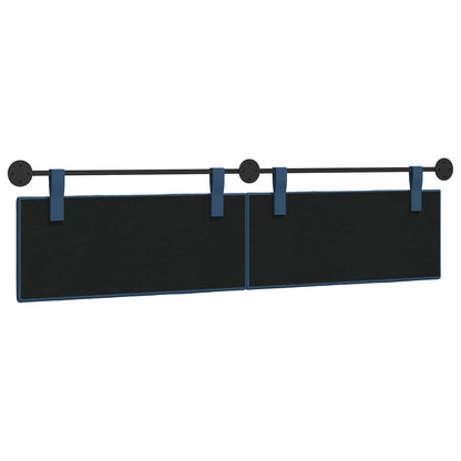 Hangend Hoofdeinde Wandgemonteerd Blauw 210 x 55 x 5 cm Stof