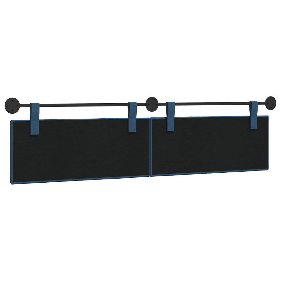 Hangend Hoofdeinde Wandgemonteerd Blauw 210 x 55 x 5 cm Stof