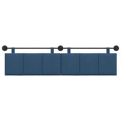 Hangend Hoofdeinde Wandgemonteerd Blauw 210 x 55 x 5 cm Stof