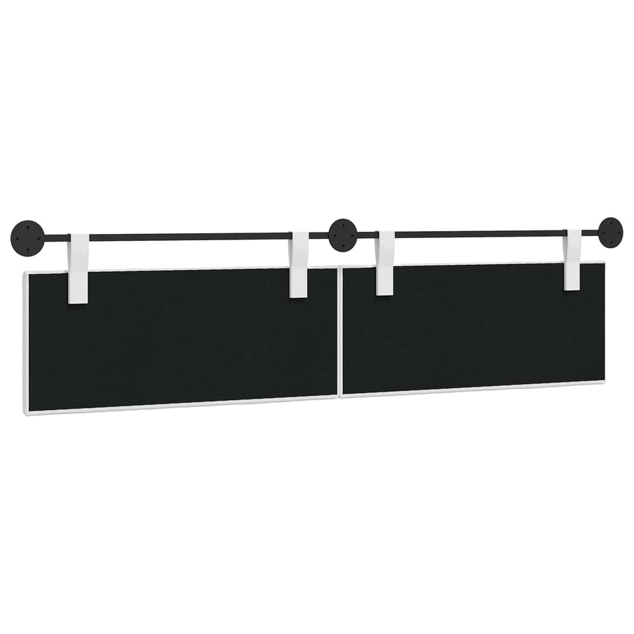 Hangend Hoofdeinde Wandgemonteerd Wit 210 x 55 x 5 cm Stof
