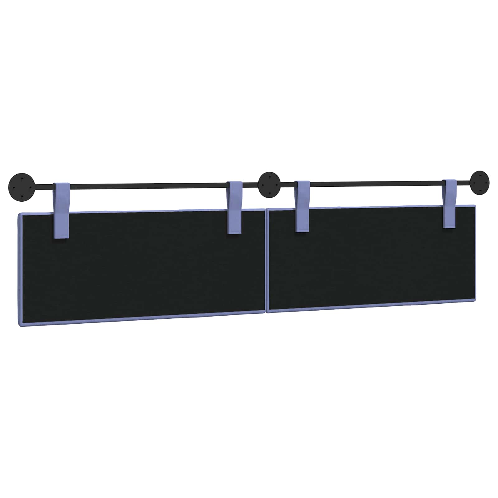Hangend Hoofdeinde Gestreept Jeans Blauw 210 x 55 x 5 cm Stof