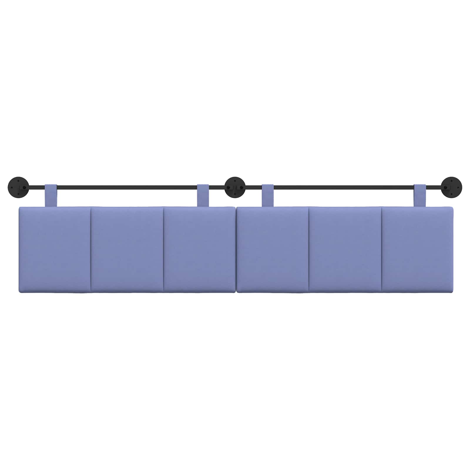Hangend Hoofdeinde Gestreept Jeans Blauw 210 x 55 x 5 cm Stof