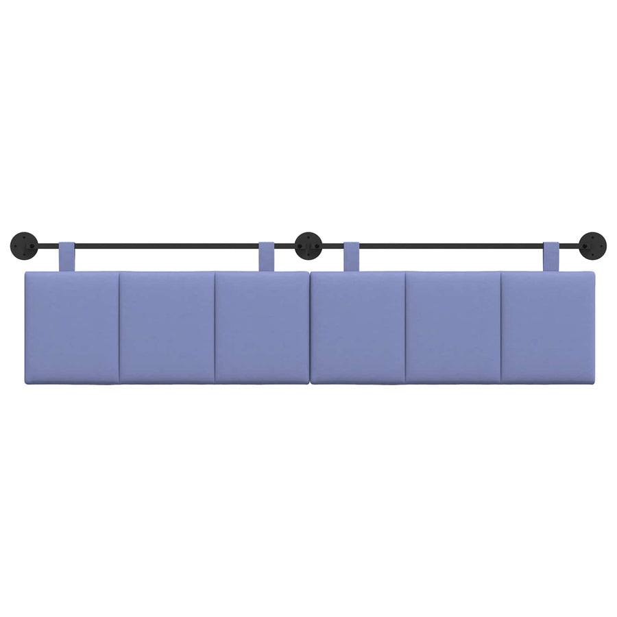 Hangend Hoofdeinde Gestreept Jeans Blauw 210 x 55 x 5 cm Stof