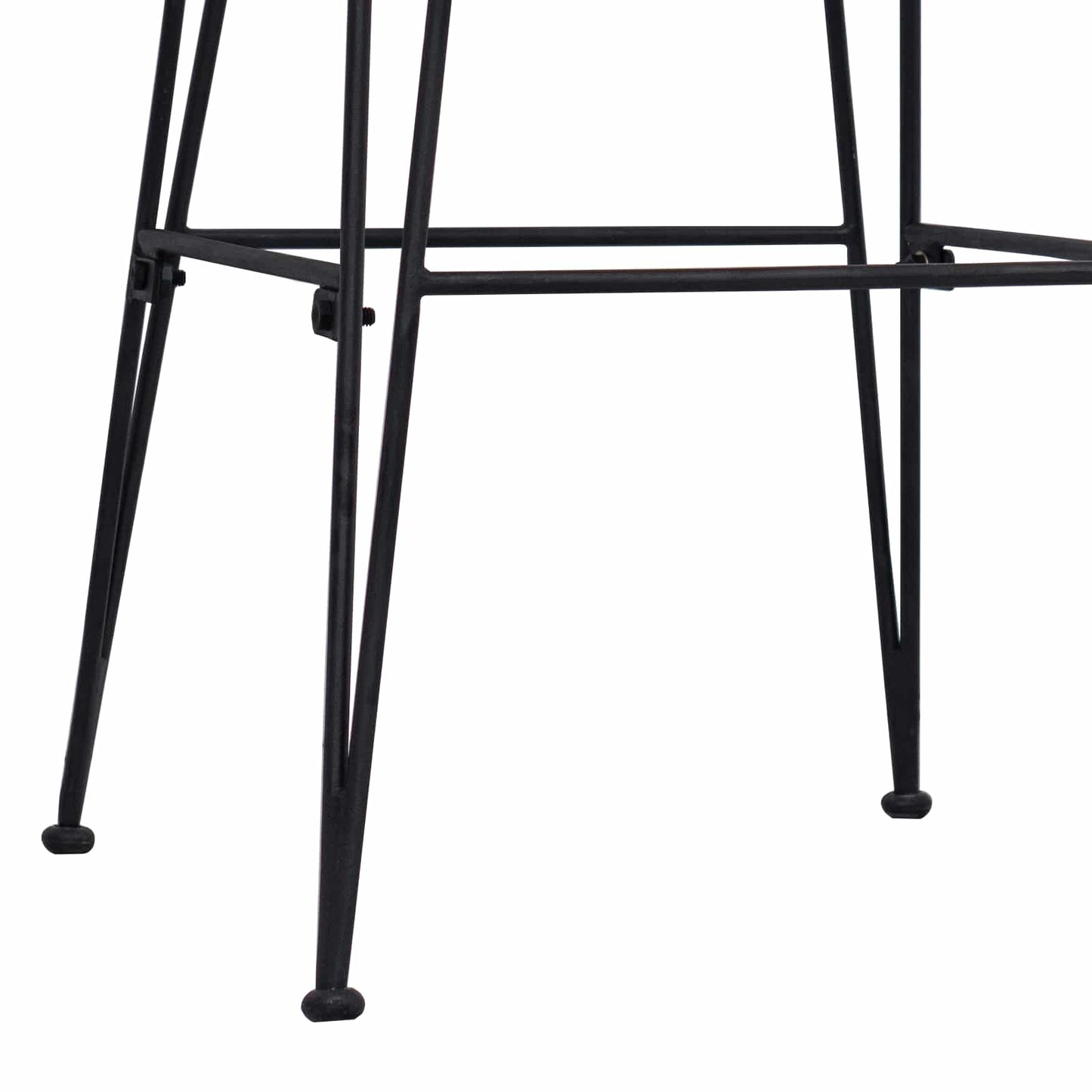 Eetkamerstoel 2 pcs Naturel 41 x 55 x 85 cm Rattan en staal