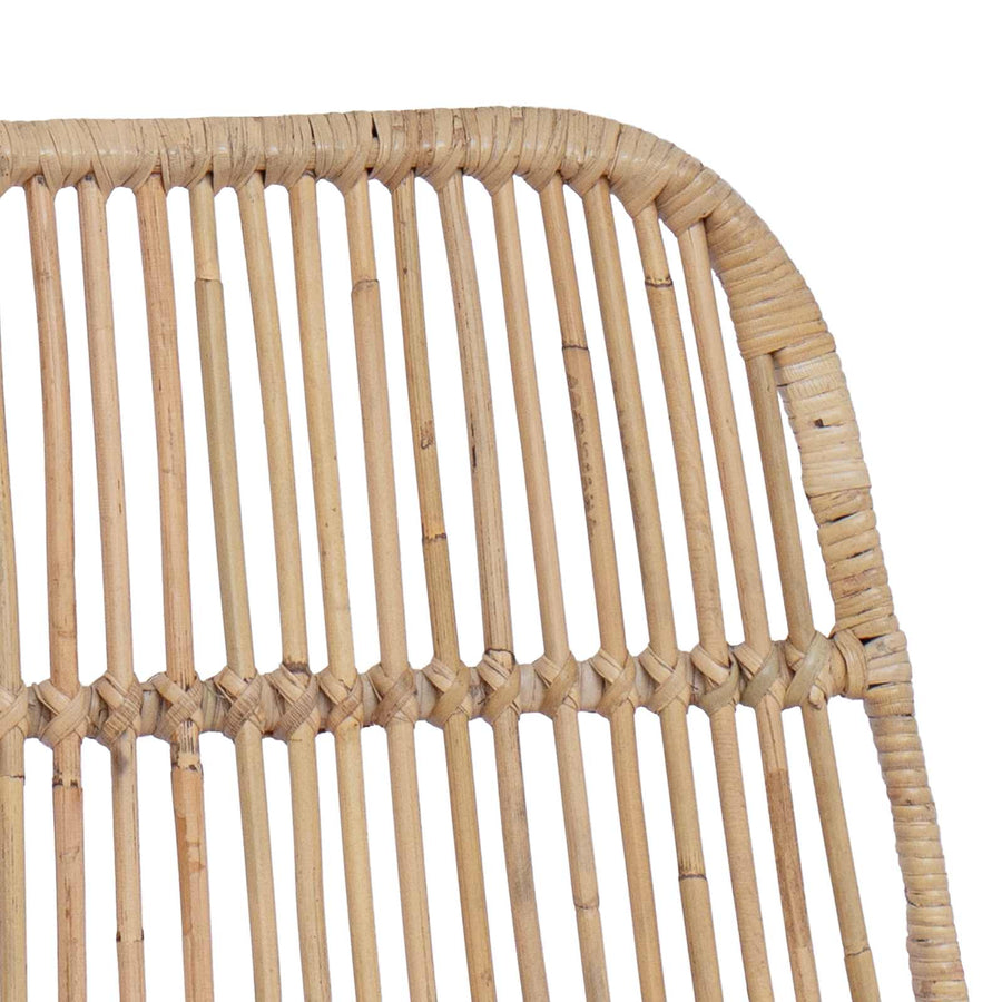 Barkruk 2 pcs Naturel 44 x 54 x 96 cm Rattan en staal