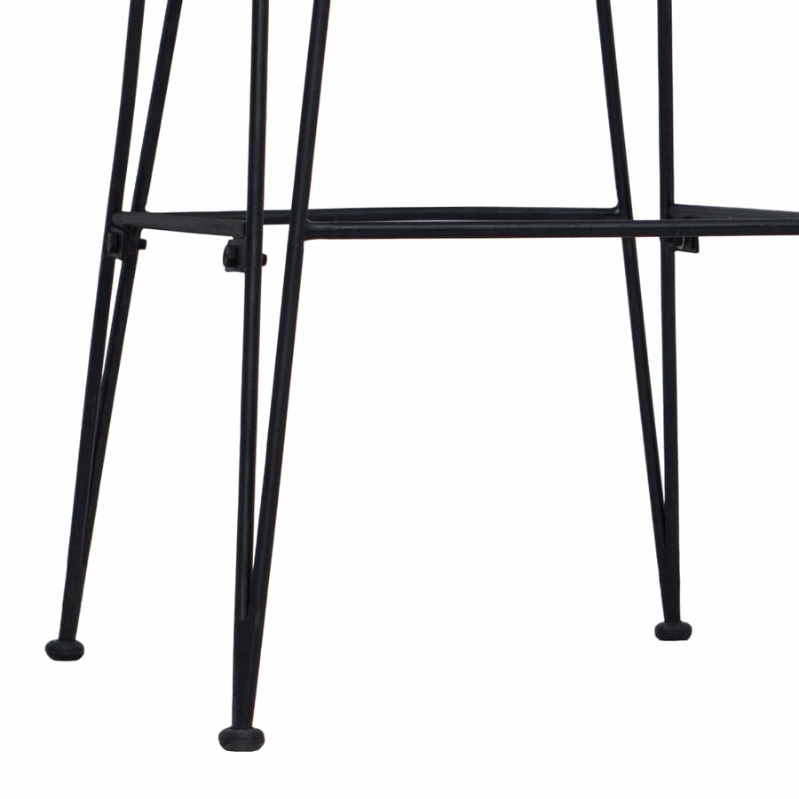 Barkruk 2 pcs Naturel 44 x 55 x 109 cm Rattan en staal