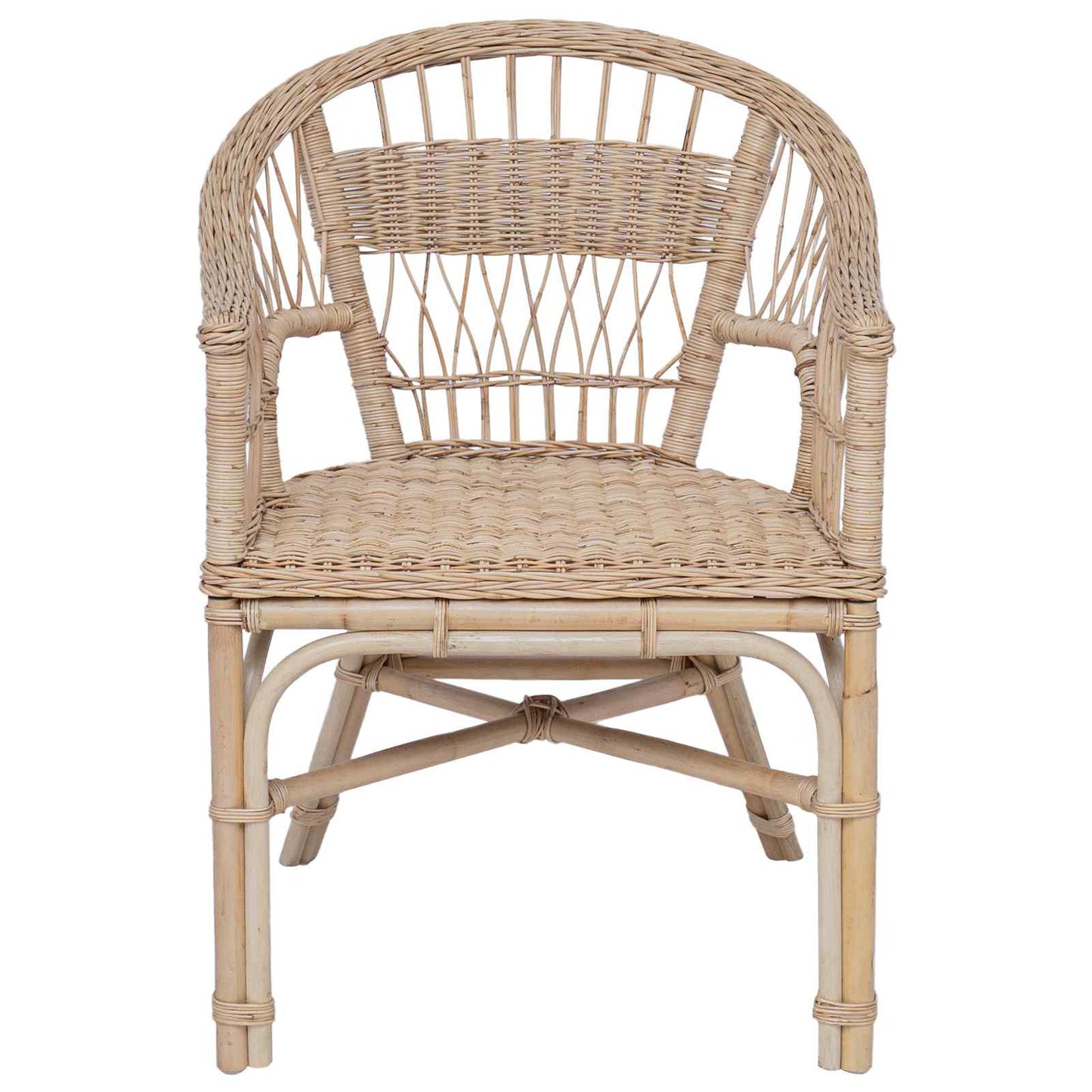 Stapelstoel Naturel 60 x 60 x 81 cm Rattan