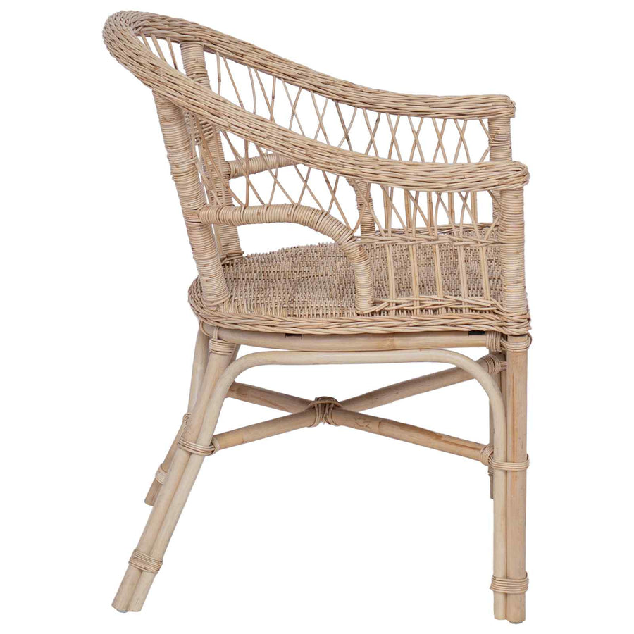 Stapelstoel Naturel 60 x 60 x 81 cm Rattan