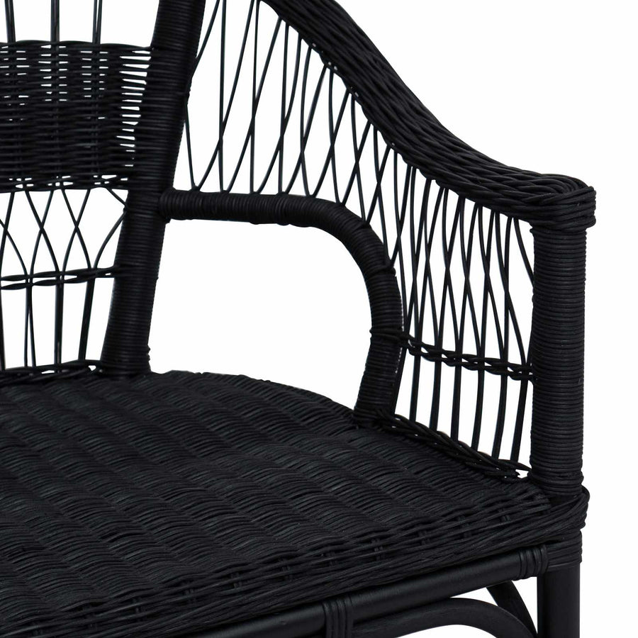 Stapelstoel Zwart 60 x 60 x 81 cm Rattan
