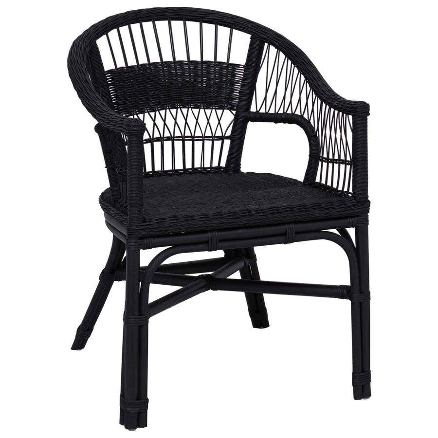 Stapelstoel Zwart 60 x 60 x 81 cm Rattan