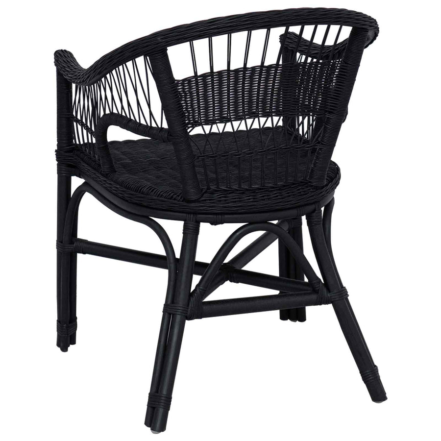 Stapelstoel Zwart 60 x 60 x 81 cm Rattan