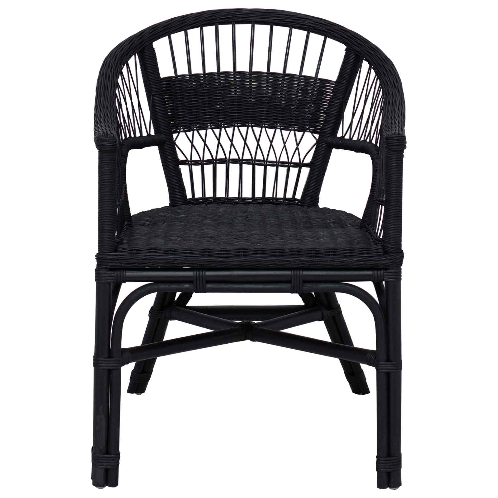 Stapelstoel Zwart 60 x 60 x 81 cm Rattan